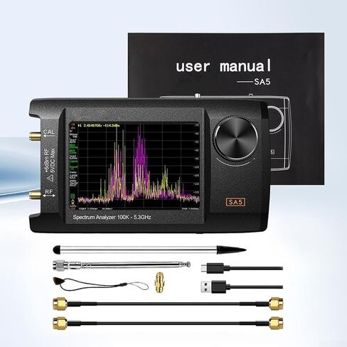 SA5 4 بوصة IPS LCD محمول لمحلل الطيف 100 كيلو هرتز - 5.3 جيجا هرتز مولد إشارة متعدد الوظائف لاختبار الترددات اللاسلكية (أ) in Kuwait