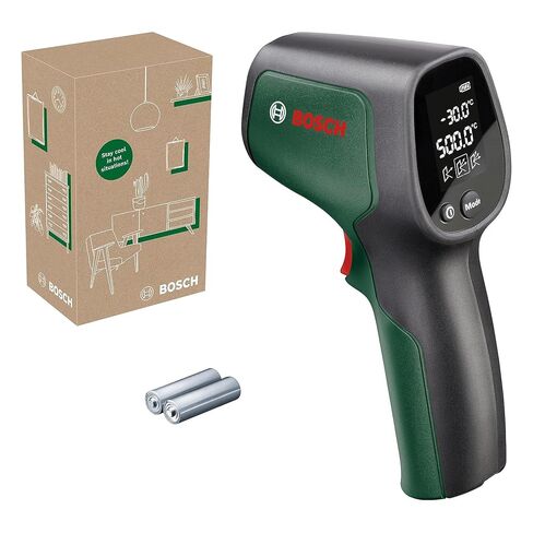 Bosch infrared thermometer UniversalTemp (-30°C...+500°C, easy and precise measurement, 3 predefined material groups, in E-Commerce cardboard box) in Kuwait