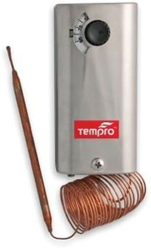 Tempro - TP516 - وحدة تحكم في درجة الحرارة لخط اللمبة الصناعية عن بعد، مرحلة واحدة للحرارة/الباردة SPDT in Saudi Arabia