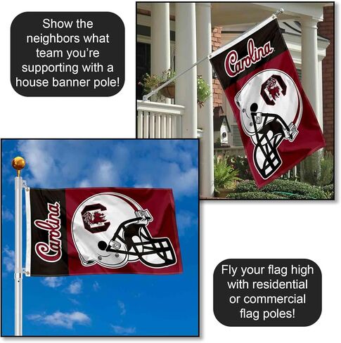 South Carolina Gamecocks Helmet 3x5 Grommet Flag in Kuwait