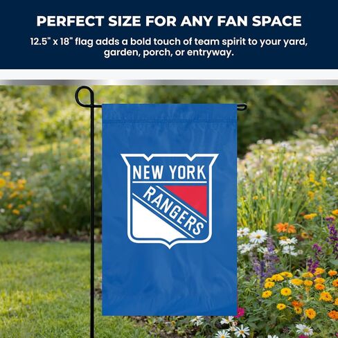 علم الحديقة الفاخر لفريق NHL من Party Animal، نايلون، سياتل كراكن | نايلون مزدوج الخياطة مع شعار الفريق وأكمام مخيطة؛ ديكور منزلي خارجي للفناء أو الشرفة أو الحديقة؛ 12.5 × 18 بوصة in Kuwait