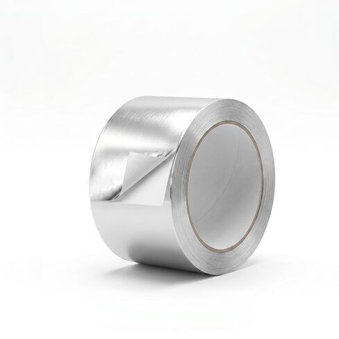 Aluminum Foil Tape, Sealing & Patching, 3 Inch x 20 Yards,Silver | Heavy Duty Metal Foil, -40°F to 100°F, for HVAC, Air Ducts, Metal, Plastic, Wood, Fabric, Other Materials in Kuwait