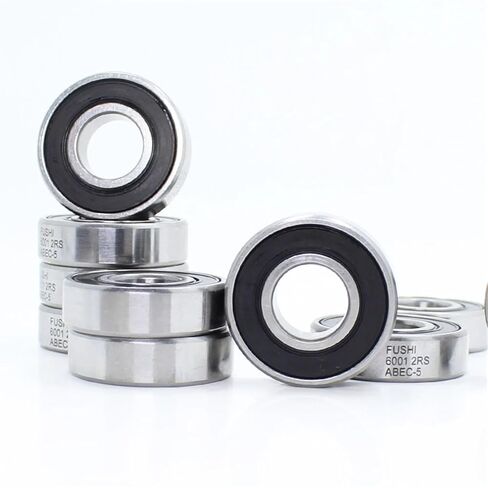 6001-2RS تحمل ABEC-5 10 قطعة 12x28x8 مللي متر مختومة الأخدود العميق 60012RS الكرات 6001RS 180101RS in Kuwait