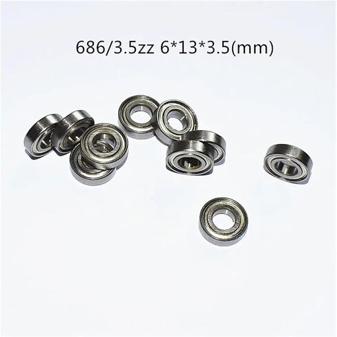 10Pcs 6x13x3.5mm Double Shielded Miniature Ball Bearing in Kuwait