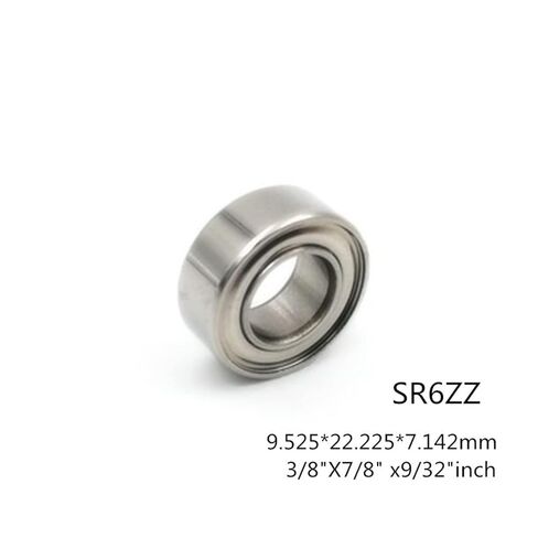 SR6ZZ (10PCS) ABEC5 British Stainless Steel Bearing 9.525 * 22.225 * 7.142mm(ABEC5) in Kuwait