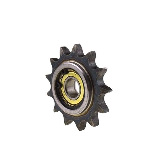 Steel Heavy Duty Motor Pinion Gear 06B 16-21 Teeth 54-69mm Out Diameter 9-17mm Inner Hole Drive Roller Chain Conveyor Chains Sprocket with Bearing(Single-16Teeth x 54) in Kuwait