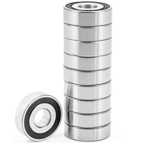 [10-Pack] 1628-2RS - Deep Groove Radial Ball Bearing 5/8 in x 1-5/8 in x 1/2 in (ID x OD x Width) Double Rubber Seal in Kuwait