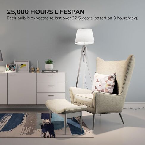 SANSI 130W يعادل A15 LED لمبة الضوء، 2000 لومن 5000K لمبة ضوء النهار الأبيض، توفير الطاقة 25000 ساعة عمر غير قابل للتعتيم 15W LED لمبة للإضاءة المنزلية، 4 عبوات in Kuwait