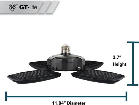 لمبة GT-Lite بقدرة 15,000 لومن LED قابلة للتعديل بأربعة ألواح، تستخدم فقط 140 وات، ضوء النهار، قاعدة E26، ضوء جراج LED لمستودع ورشة العمل الداخلية in Kuwait