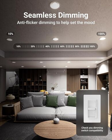 Sunco 6 Pack BR30 LED Bulb, Recessed Can Light Bulbs, Indoor Flood Lighting, 1600 LM, 16W (100W Equivalent) 3000K Warm White, E26 Medium Base, Dimmable UL in Kuwait