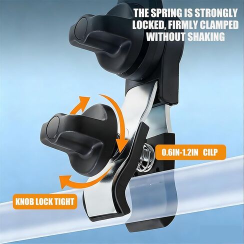 Cart rain cover clip, 360 ° adjustable cart holder, umbrella shaped connector clip to handle universal fixture, suitable for 0.6-1.3-inch handle, suitable for various vehicle models in Kuwait