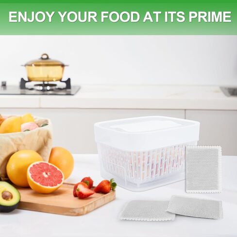Carbon Filter Refills Fit for OXO Greensaver Produce Keeper | for Crisper Inserts, Filter Refill Bags Compatible with Bluapple Produce Saver Balls, Keep Fresh Packet Refills, 8PCS in Kuwait