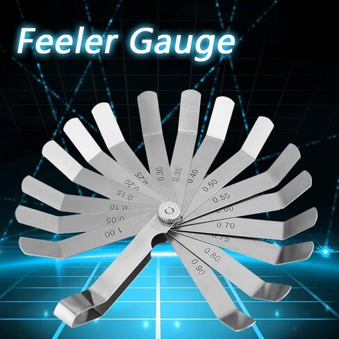 0.05-1.00 MM Feeler Gauge, Filler Gauge, Stainless Steel Curved Ruler, Welding Inspection Tool, for Measuring Slot Size in Kuwait