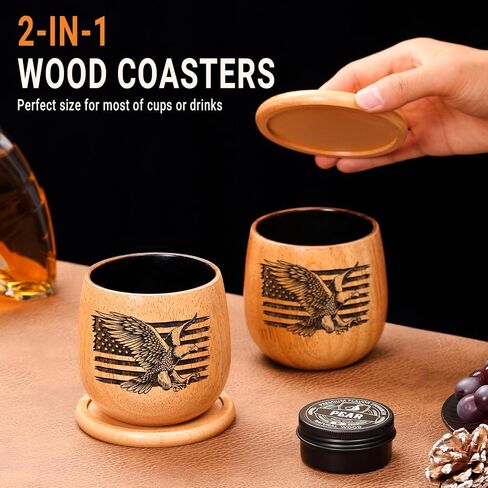 Whiskey Smoker Kit with Torch - Old Fashioned Cocktail Smoker Kit with Bourbon Glasses, 6 Flavors Wood Chips, Birthday Gift for Men, Dad, Whiskey & Bourbon Lovers (No Butane) in Kuwait