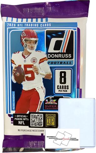 بطاقات التداول لمجموعة التجزئة 2025 Donruss Football NFL + Toploader وStreetCards Magnet! ابحث عن وسط المدينة! in Kuwait