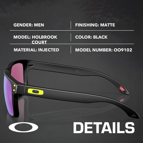 نظارات شمسية Oakley HOLBROOK COURT COLLECTION OO9102 مع مجموعة النظارات الرسمية | نظارات شمسية للرجال غير مستقطبة in Kuwait