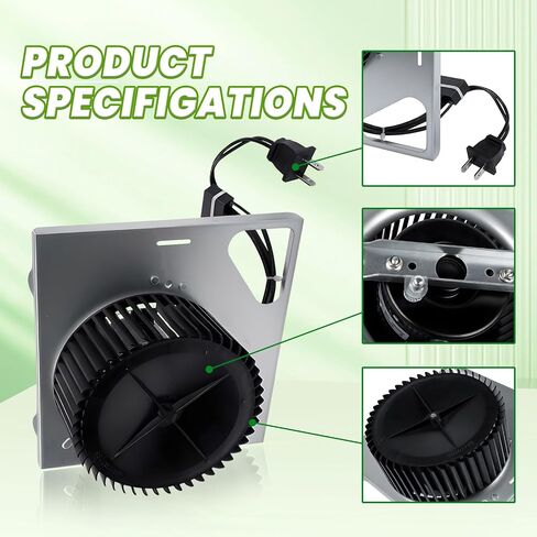 S97015162 Motor Upgrade Assembly for Broan NuTone Bathroom Exhaust Fans with 8" x 8-1/4" Housing OE# 678-G/2678F-A, 683-C, 770RLTK, 676-D, 763N, 684-D Fans (110 CFM / 4 Sones) in Kuwait