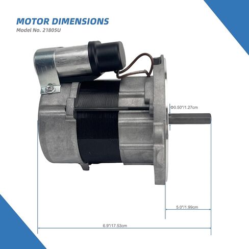 21805U PSC Burner Motor يستبدل Beckett 2456, 2456U, SA55GYKPA-5733, SA55GYKPA5733, A.O.Smith OBK6002, Carlin 98022S, Marathon 0701, Emerson 3248, 17HP, 120V, 3450RPM, Oil محرك الموقد Leungoo in Kuwait