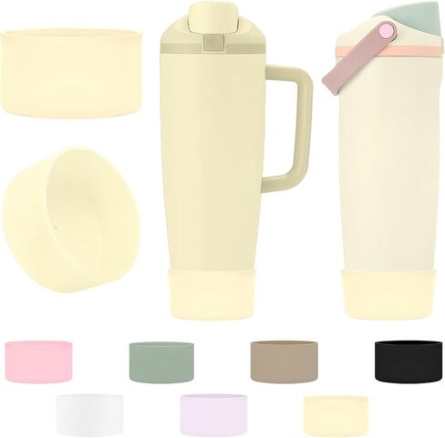 قطعتان من حذاء السيليكون لـ Owala 30oz & 40oz FreeSip Sway زجاجات وأكواب، كم واقي مضاد للانزلاق لـ Owala in Kuwait