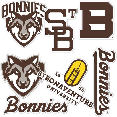 ملصق جامعة صبار الصحراء سانت بونافنتورا Bonnies Bonas ملصق شارات الفينيل زجاجة مياه للكمبيوتر المحمول ورقة قصاصات السيارة T2 (النوع 2-2) in Kuwait