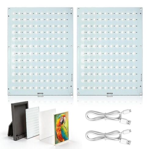 مجموعة لوحة الإضاءة الخلفية LED الليثوفان، 120 مصباحًا خلفيًا موحدًا لسلسلة Bambu Lab P1 X1 A1، 156 × 120 مم من النوع C PCB لنماذج الصور المطبوعة ثلاثية الأبعاد CMYK، 8 حزم in Kuwait