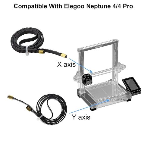 ترقية حزام Neptune 4 / Neptune 4 Pro، حزام متزامن Neptune 4 Pro XY مطاط توقيت مفتوح 2GT عرض توقيت 6 مم حزام Neptune 4 Pro Y + حزام محور X يستخدم لطابعة Neptune 4/4 Pro ثلاثية الأبعاد، in Kuwait