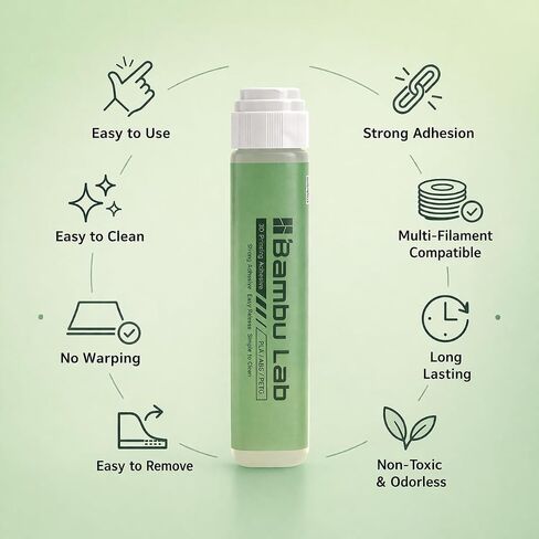 Bambu Lab Liquid Glue for Build Plate, 3D Printing Adhesive for Better Bed Adhesion and Easy Release, Easy to Apply and Clean, Compatible with PLA, PETG, PET, ABS, ASA, TPU in Kuwait