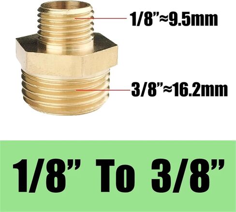 Brass Pipe Hex Nipple Fitting Quick Coupler 1/8 1/4 3/8 1/2 3/4 1 Male to Male Thread Water Oil Gas Connector(PURPLE) Plumbing Fittings in Kuwait