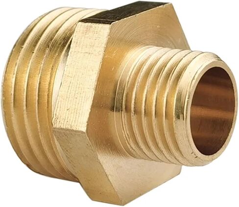 Brass Pipe Hex Nipple Fitting Quick Coupler 1/8 1/4 3/8 1/2 3/4 1 Male to Male Thread Water Oil Gas Connector(PURPLE) Plumbing Fittings in Kuwait