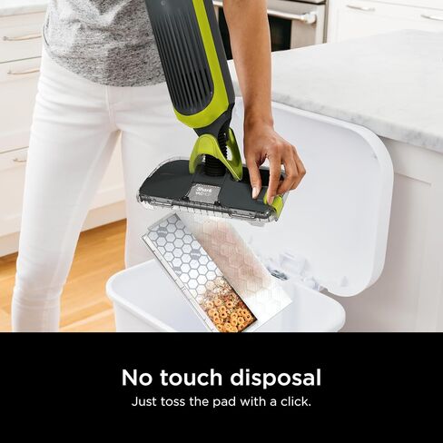 Shark VACMOP Cordless Hard Floor Vacuum Mop Includes 2 Disposable VACMOP Pads and a 12oz VACMOP Solution, Charcoal Gray, VM180 (Renewed) in Kuwait