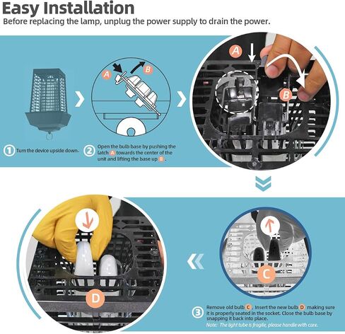 لمبة بديلة 15 وات مع قاعدة 4 دبابيس متوافقة مع العلم الأسود BB-15WHT BZ-15، BZ-20، لـ Flowtron BK-15D، لـ Stinger FP15، لـ TZ15، لـ B1515-4 / Hemiua T6 Pro ومعظم لمبات 15 وات، 3 عبوات in Kuwait