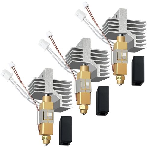 3 قطع لCentauri Carbon 2/CC2 السيراميك Hotend 0.4 مم فوهة نحاسية من الفولاذ المقوى - طارد طابعة ثلاثية الأبعاد نهاية ساخنة/جورب سيليكون لرأس الطباعة، حوض حرارة، ثيرمستر خرطوشة التسخين (ليس لكربون Centauri) in Kuwait