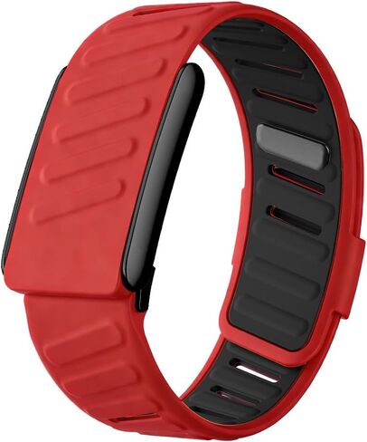 سوار معصم VeveXiao متين ومريح من السيليكون متوافق مع WHOOP 5 | Whoop 5 MG Bands، حزام حلقة رياضي من السيليكون الناعم المتين للرجال والنساء مع موصل إطار معدني in Saudi Arabia