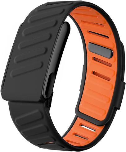 سوار معصم VeveXiao متين ومريح من السيليكون متوافق مع WHOOP 5 | Whoop 5 MG Bands، حزام حلقة رياضي من السيليكون الناعم المتين للرجال والنساء مع موصل إطار معدني in Saudi Arabia