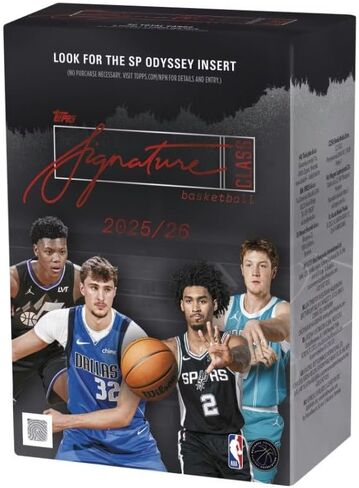 NEW 2025-26 SIGNATURE CLASS Basketball Card BLASTER Box, Chance for Chrome Autographs! in Kuwait