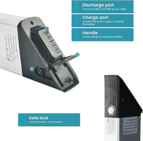 48V 10.4Ah 500Wh استبدال بطارية Ebike قابلة للطي لـ LECTRIC XP Step-Thru 3.0 Hitway BK20 Gotrax F2 R2 بطارية ليثيوم أيون (48V10.4Ah - Step Thru 3.0) in Kuwait