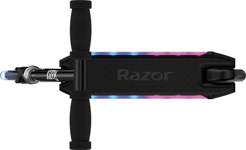 Razor Kick 2 Glow Steel Kick Scooter with Motion-Activated Light-Up LEDs for Children 5 and Up, Maximum Rider Weight of 143 Pounds, Black in Kuwait
