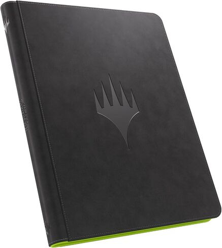 Gamegenic Magic: The Gathering Secrets of Strixhaven Prime Zip-UP Album 18 جيبًا باللون الأسود/الأخضر - يحمل 360 بطاقة بأكمام مزدوجة، وتخزين بطاقات التداول بسحاب in Kuwait