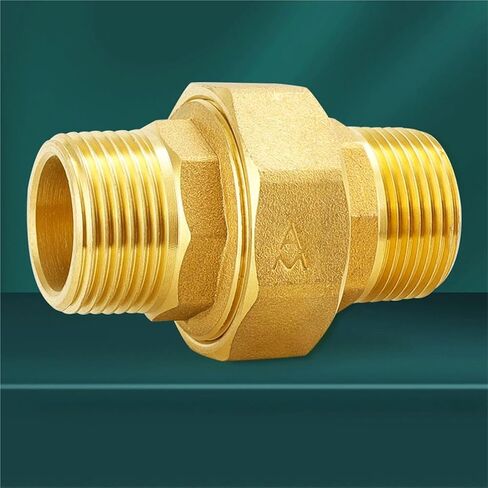 H59 النحاس 1/2 "3/4" 1 "2" BSPP ذكر إلى ذكر تركيب الأنابيب سماكة الاتحاد المشترك المياه الغاز مقرنة موصل (1-1/4 ") in Kuwait