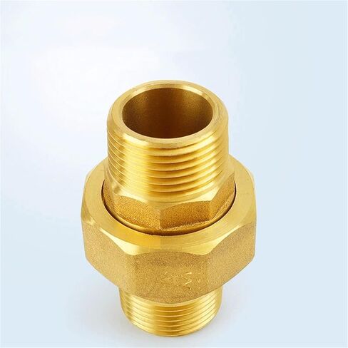H59 النحاس 1/2 "3/4" 1 "2" BSPP ذكر إلى ذكر تركيب الأنابيب سماكة الاتحاد المشترك المياه الغاز مقرنة موصل (1-1/4 ") in Kuwait