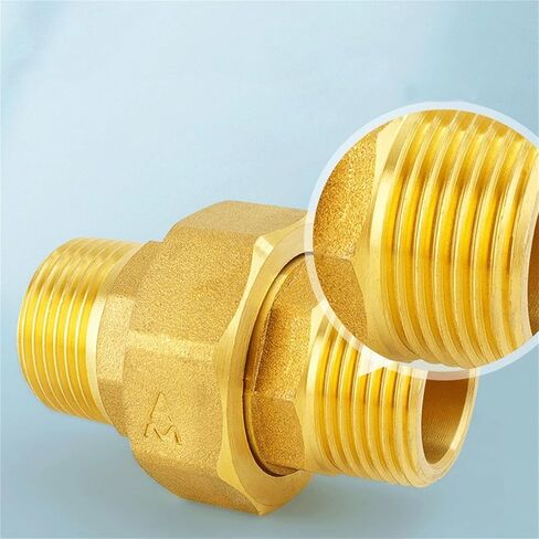 H59 النحاس 1/2 "3/4" 1 "2" BSPP ذكر إلى ذكر تركيب الأنابيب سماكة الاتحاد المشترك المياه الغاز مقرنة موصل (1-1/4 ") in Kuwait