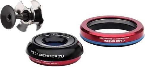 Cane Creek Hellbender 70 Lite Aethos-25/Crux IS42/28.6 & IS49.5/40.5 Black | bike-headsets-and-accessories in Kuwait