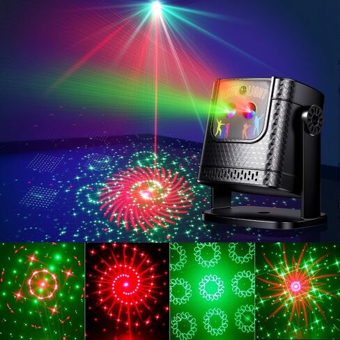 كرة ديسكو LED مع جهاز تحكم عن بعد وتحكم بالموسيقى - 60 تأثيرًا ديناميكيًا، ضوء مسرح نشط بالصوت، جهاز عرض ستروب دي جي للحفلات للكاريوكي وغرفة النوم والكريسماس والنوادي وأعياد الميلاد والاحتفالات in Kuwait
