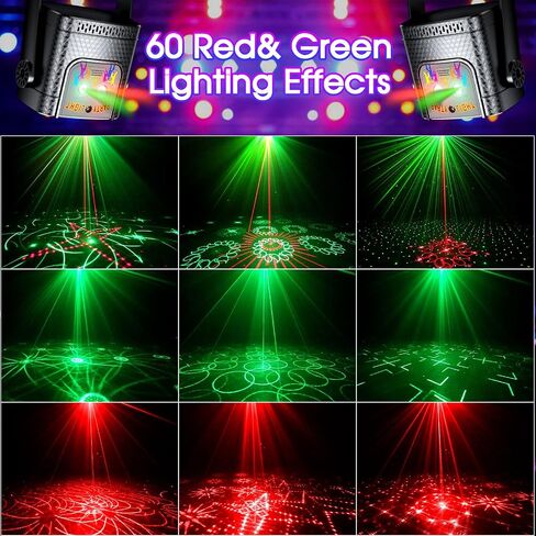 كرة ديسكو LED مع جهاز تحكم عن بعد وتحكم بالموسيقى - 60 تأثيرًا ديناميكيًا، ضوء مسرح نشط بالصوت، جهاز عرض ستروب دي جي للحفلات للكاريوكي وغرفة النوم والكريسماس والنوادي وأعياد الميلاد والاحتفالات in Kuwait