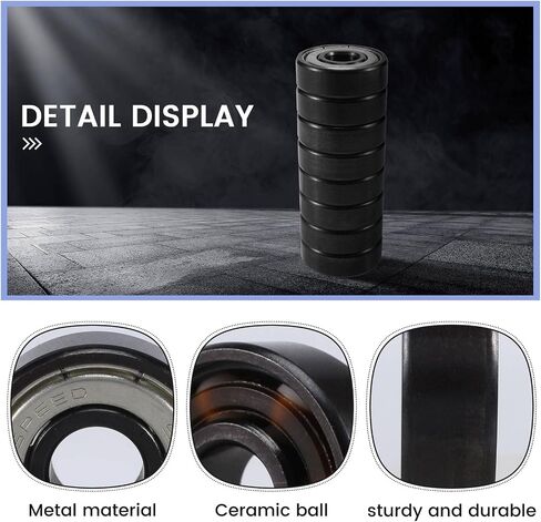 16 قطعة السيراميك 608 محامل 8X22X7mm ABEC-11 الهجين 6 الأبيض ZrO2 كرات لوح التزلج تحمل التزلج مضمنة الأسطوانة in Kuwait