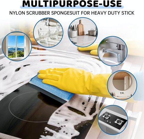 20 Pack All-Purpose Kitchen Sponges, Non Scratch, for Washing and Cleaning Dishes, Non-Stick Cookware, Premium Scrubbers, Ideal for Kitchen, Bathroom in Kuwait