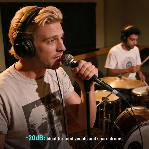 وسادة مخفف ميكروفون StudioMan MB123 XLR، -10/-20/-30 ديسيبل مخفض إشارة ميكروفون قابل للتعديل، مخفف صوت مدمج للتسجيل، متوافق مع الميكروفونات الديناميكية والمكثفة in Kuwait