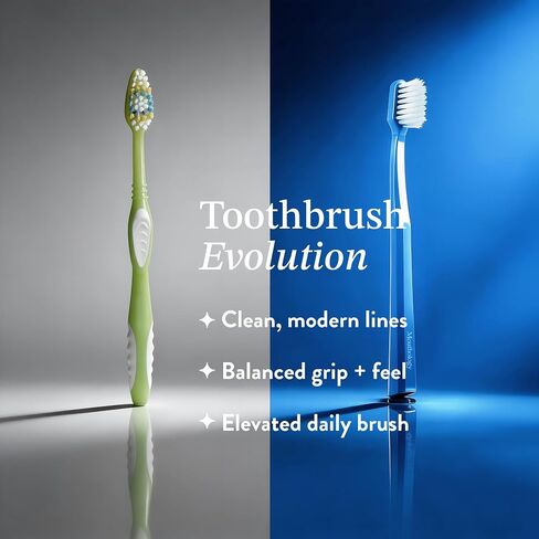 Mouthology 4 Pack Toothbrush - Nano Silver Ultra Soft Bristles for Adults, Extra Soft Manual Toothbrushes for Sensitive Gums, Micro Nano Bristle Tooth Brush Set in Kuwait