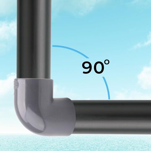 PVC Schedule 80 90 Degree Elbow 1" Socket x Socket (Slip x Slip) Pipe Fitting, Gray in Kuwait