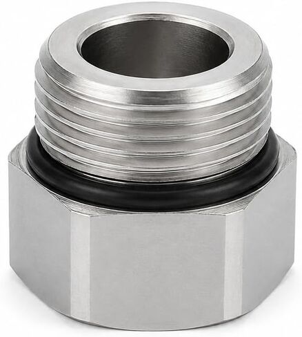 2 حزمة 304 تجهيزات أنابيب الفولاذ المقاوم للصدأ 1 "G الموضوع ذكر × 1" NPT موضوع أنثى الأنابيب المناسب محول، G إلى NPT محول in Kuwait